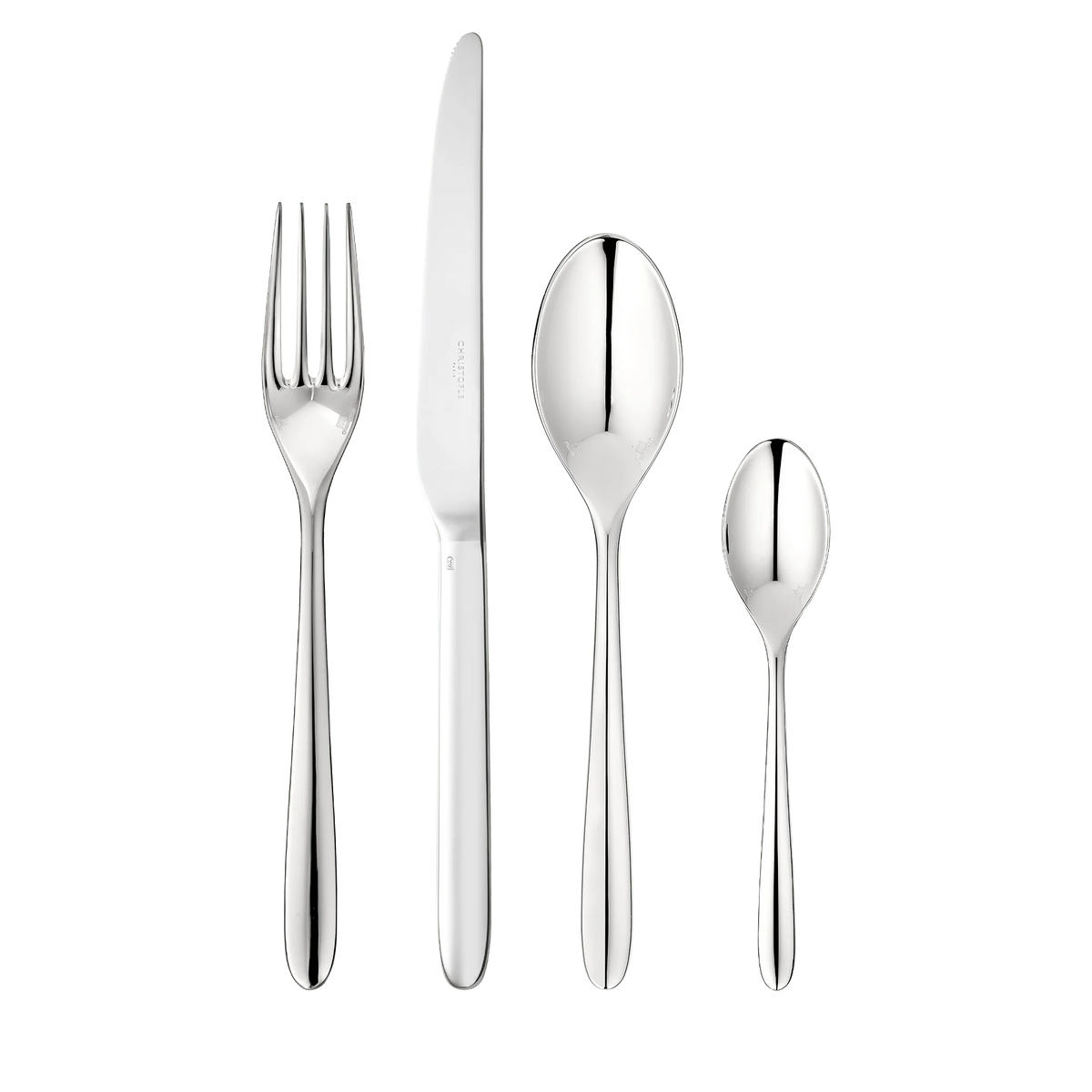 Ensemble pour 6 personnes (24pièces) en métal argenté avec écrin, Mood, Christofle