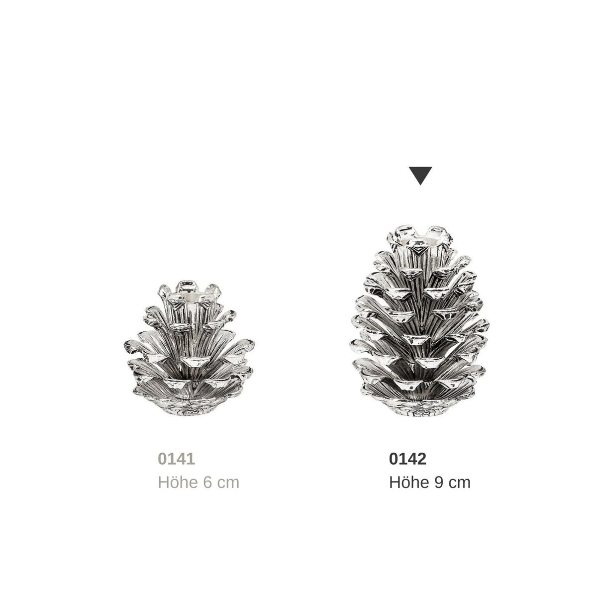 Bougeoir 9 cm Pomme de Pin, Cone, Edzard