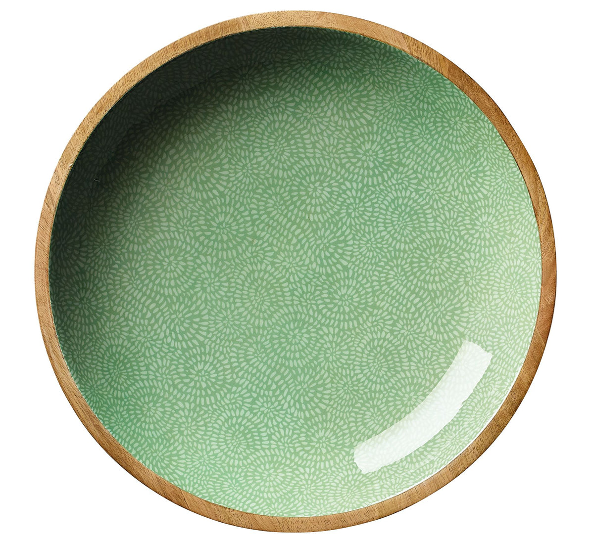 Saladier BRUSH GREEN, Mangue, Ø 35 cm x 12 cm, Zassenhaus