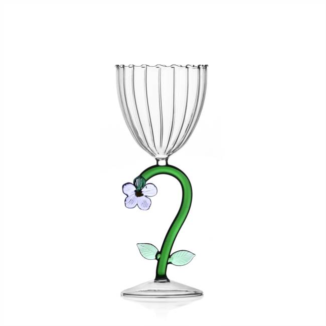 Verre Fleur Lilac en verre optique à tige, Ichendorf