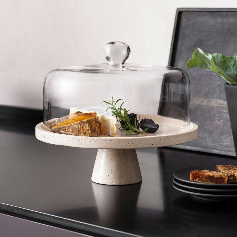 Plat à Servir sur Pied, Manufacture Travertine, Villeroy & Boch