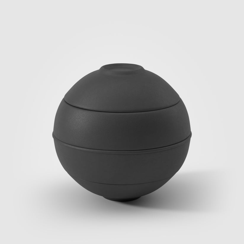 La petite Boule Ensemble de snacking noir,en porcelaine haut de gamme