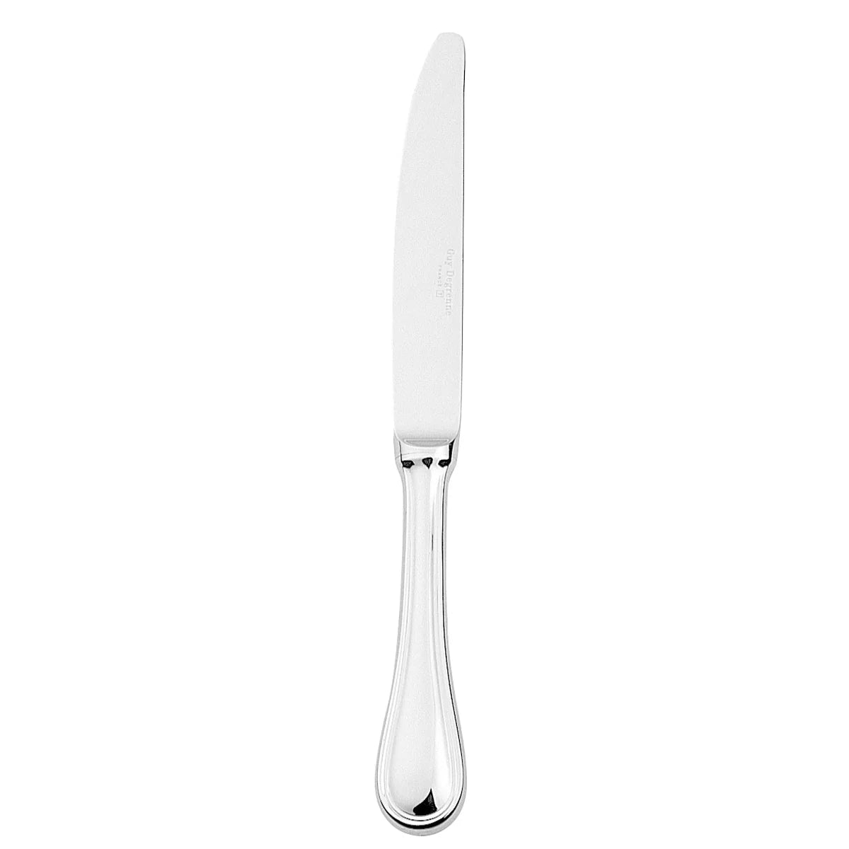 Couteau de table manche orfèvre lame unie, Verlaine Acier Mi, Guy Degrenne