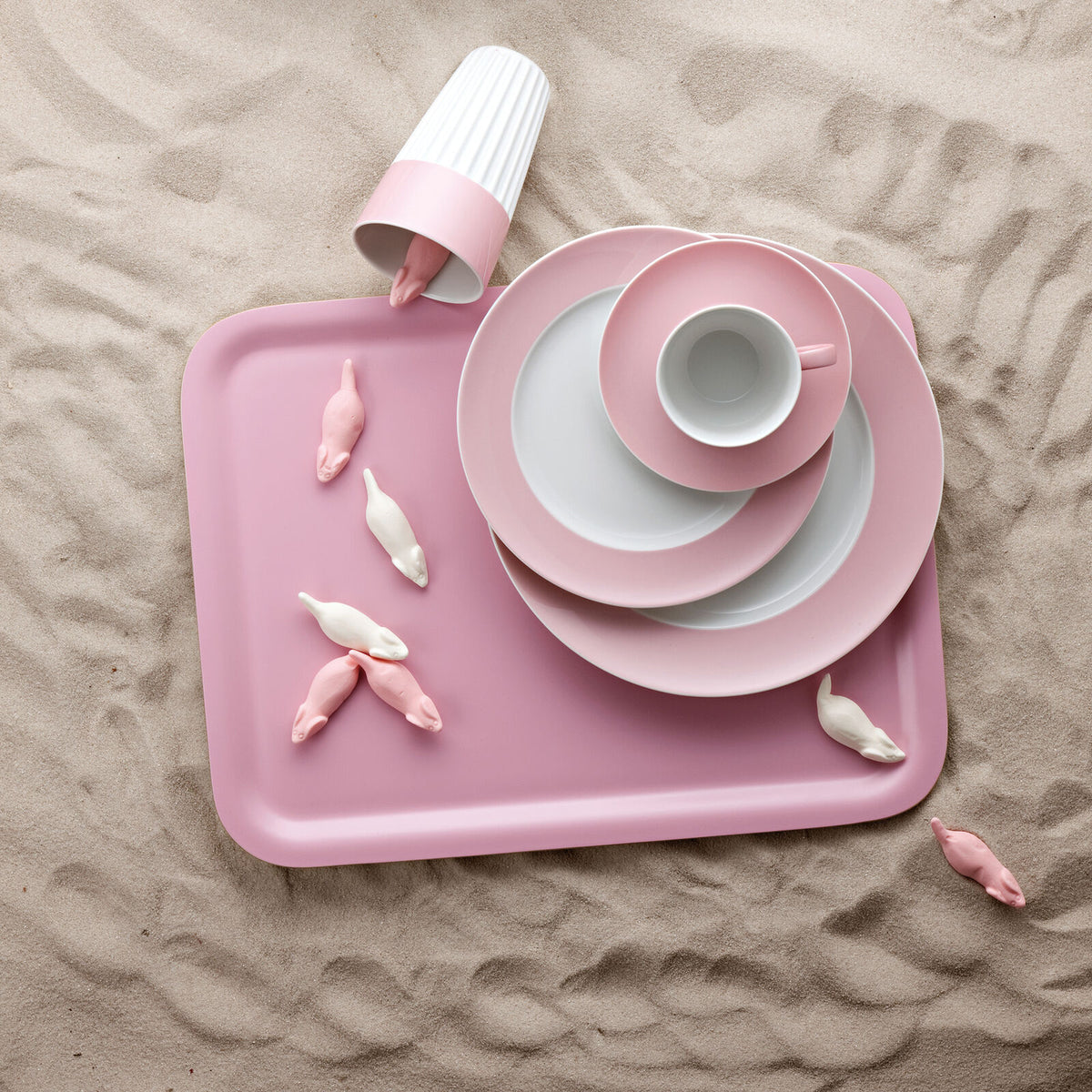 Assiette à dessert 22cm, Sunny Day Light Pink