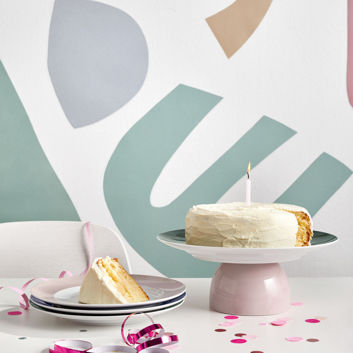 Assiette à dessert 22cm, Sunny Day Rose Powder