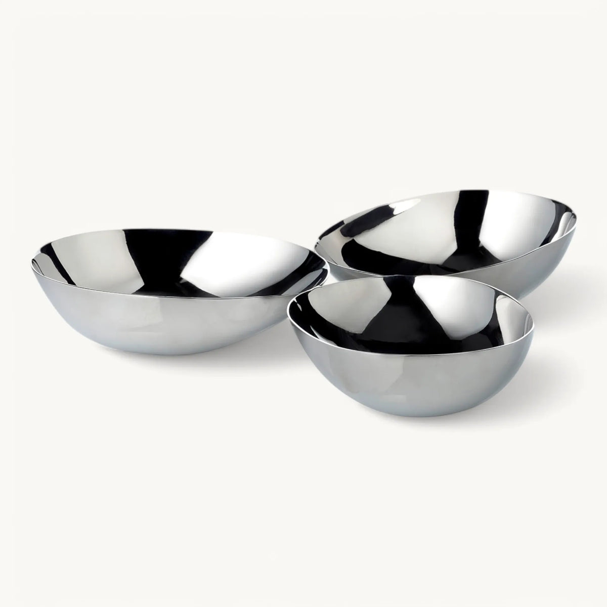 Set Apéritif Luma (Ø 18 cm), acier inoxydable poli miroir, Edzard