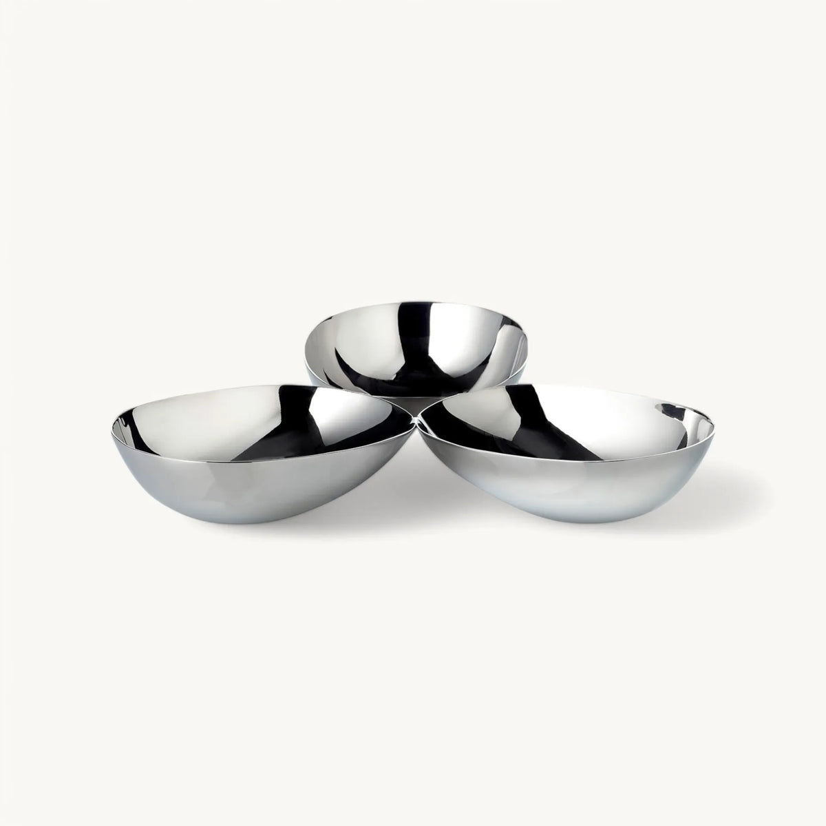 Set Apéritif Luma (Ø 18 cm), acier inoxydable poli miroir, Edzard