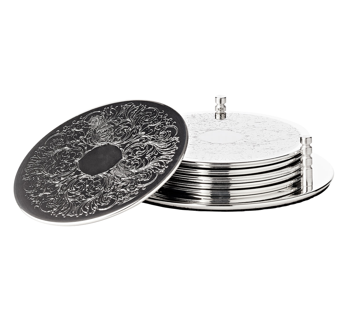 Dessous de Verres gravés set de 6 Brügge, Edzard