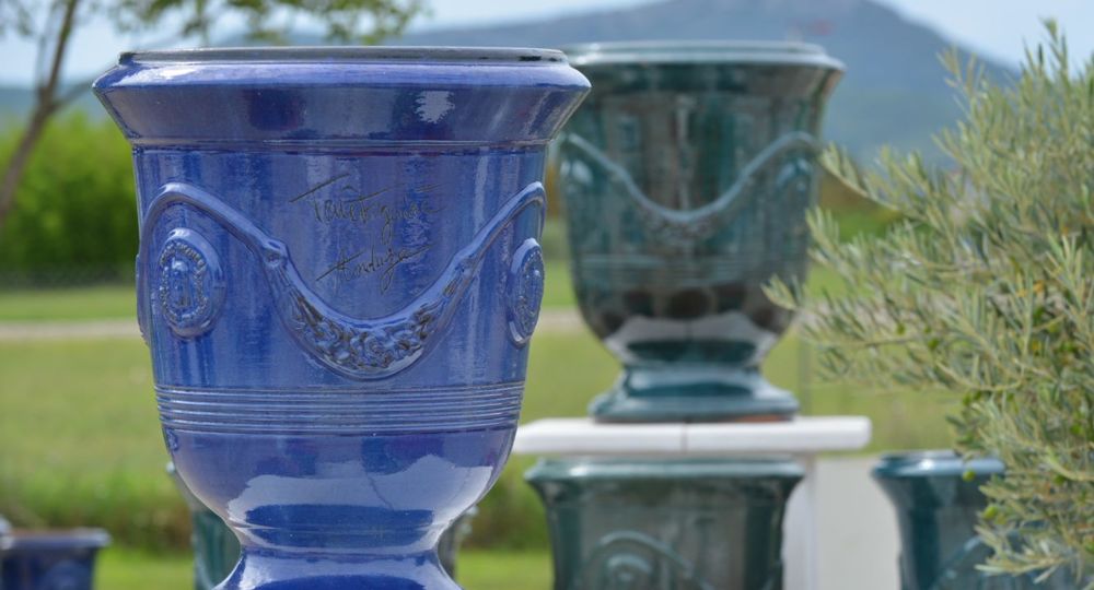 Vase 80x66cm, Smooth Blue, Figuière Earth