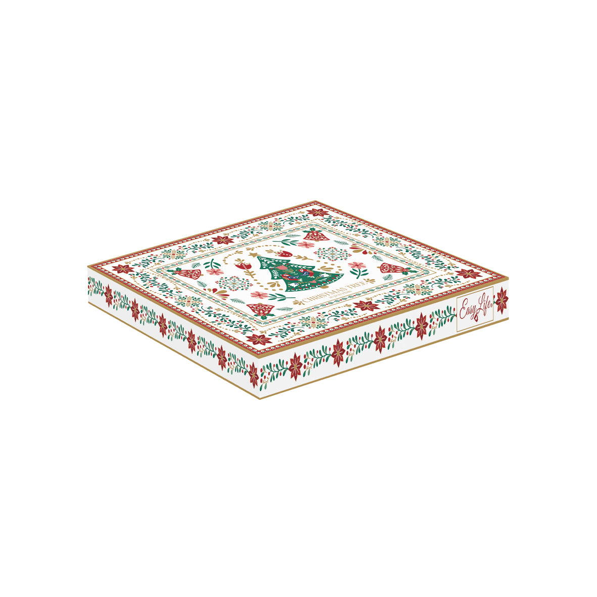 Plat Sapin 20.5 x 25.5 cm Christmas Folk