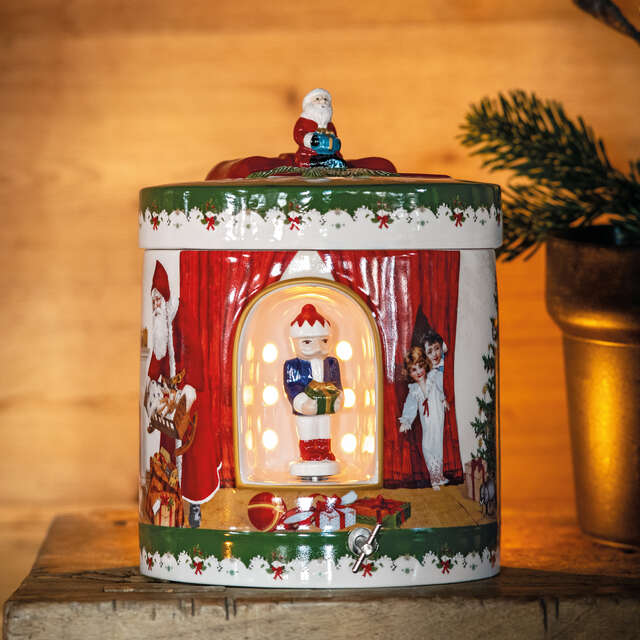 Boîte à musique Grand paquet cadeau rond, Christmas Toy's, Villeroy & Boch