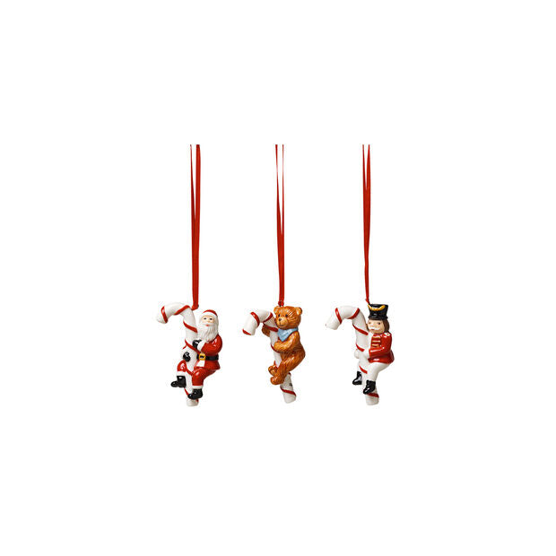 Set of 3 ornaments "Santa, Teddy, Roking Horse", Nostalgic Ornaments, Villeroy &amp; Boch