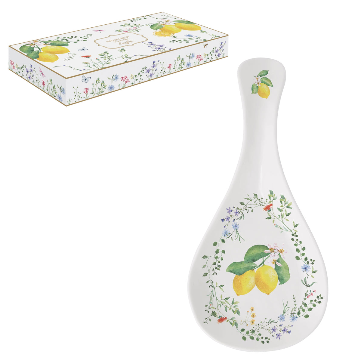 REPOSE CUILLERE 26x12cm, FLEURS ET CITRONS, Easylife