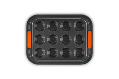 Moule 12 muffins, Acier, LE CREUSET