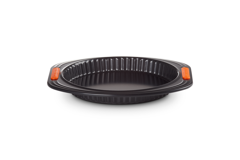 Moule à tarte rond 28cm fond amovible, Acier, LE CREUSET