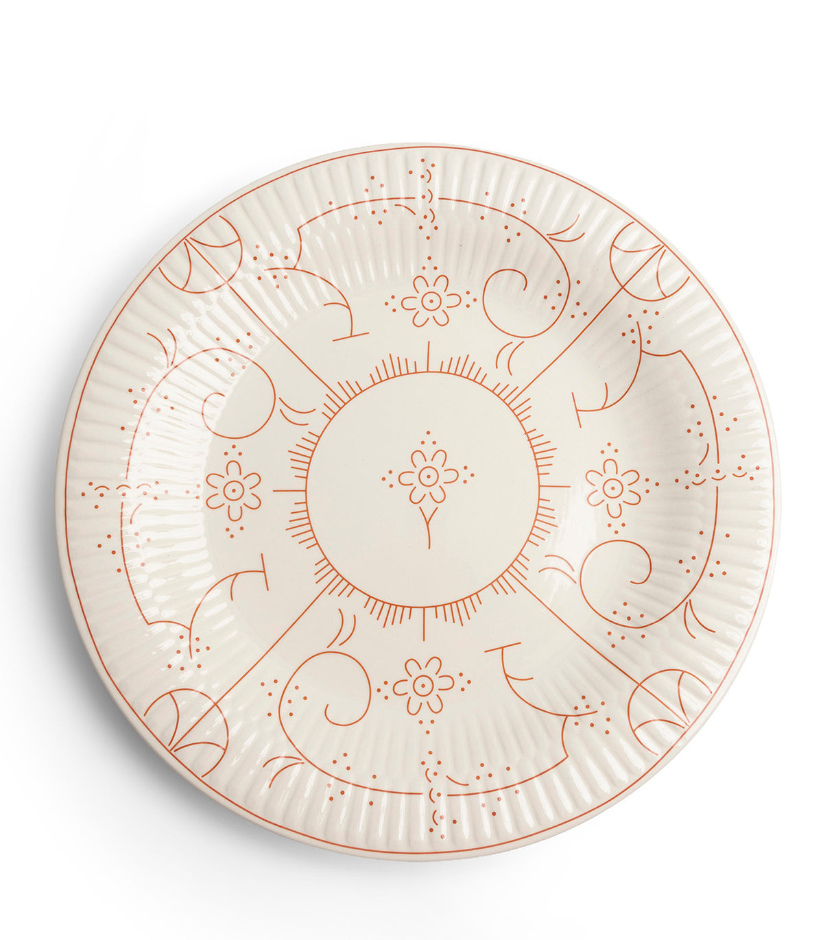 Assiette Plate 27cm, Copenhague Coral Rose, Royal Boch