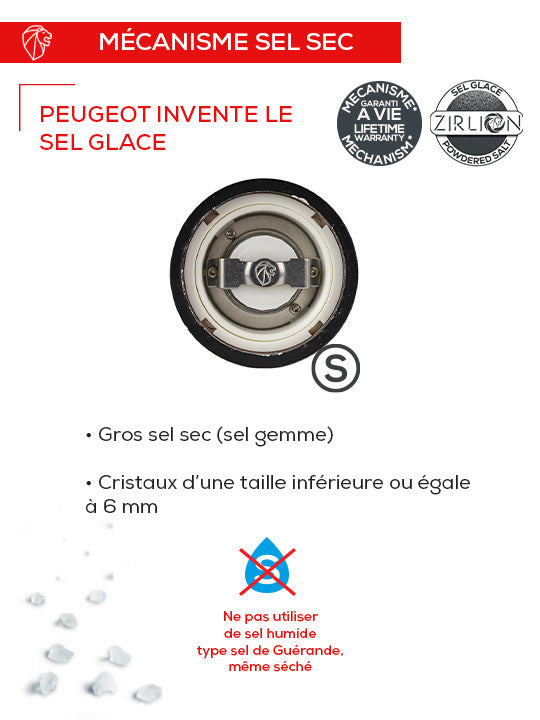 Moulin sel 40cm bois naturel, Paris u'Select, Peugeot