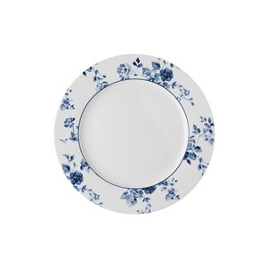 Assiette plate 26 cm Blue China Rose, Laura Ahsley