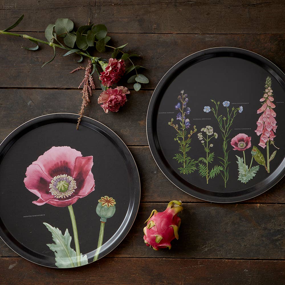 Plateau de service Ø38 cm Jardin monastique