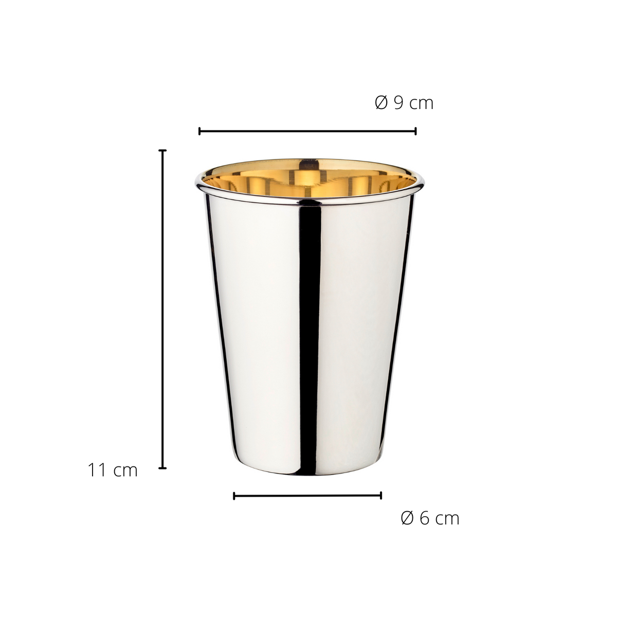 Timbale intérieur doré 12cm, Salta, Edzard