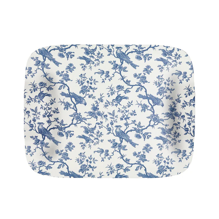 Plateau Papillon 46x36cm, Birdy Bleu, Platex