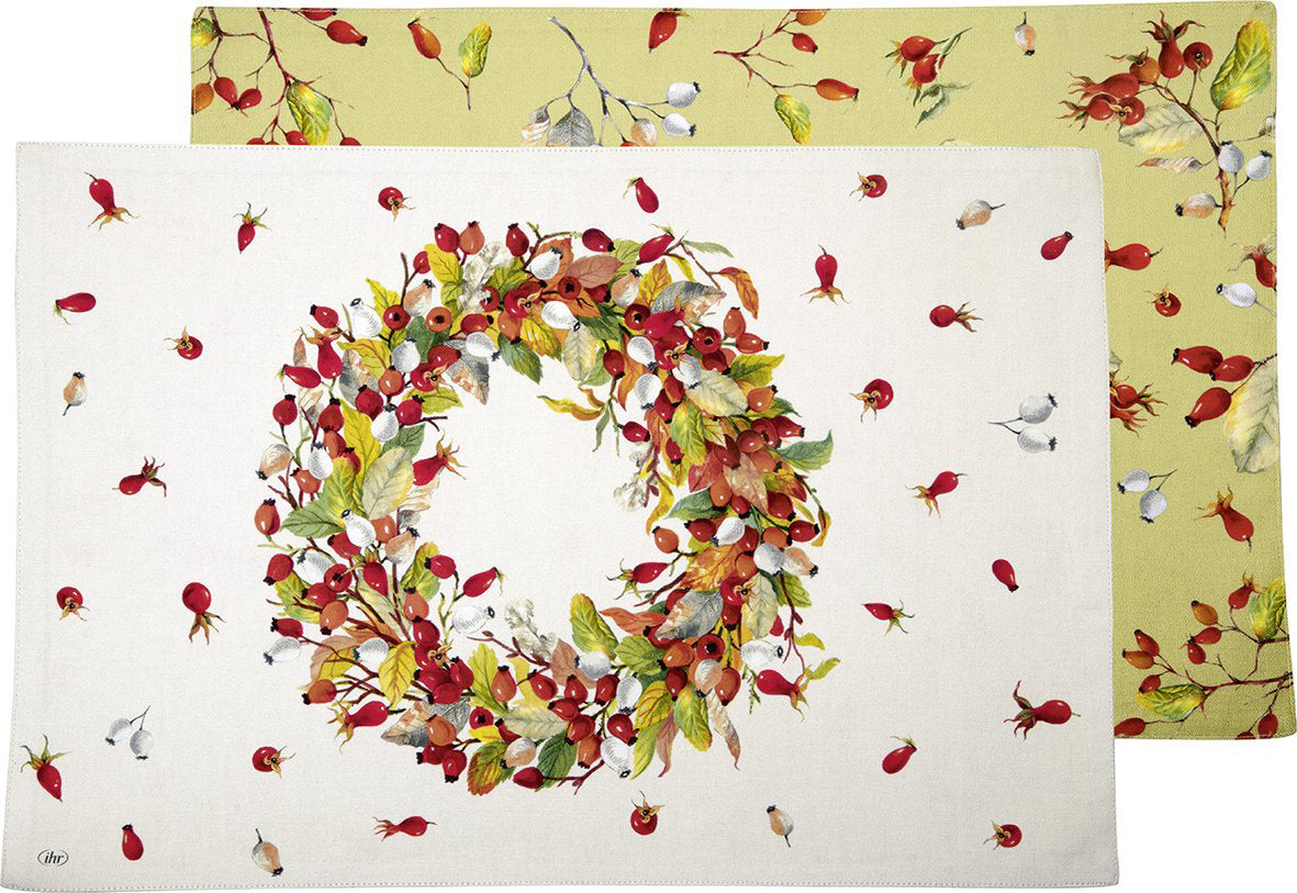 Set de Table 48x33 cm Rose Hip Wreath, Ihr