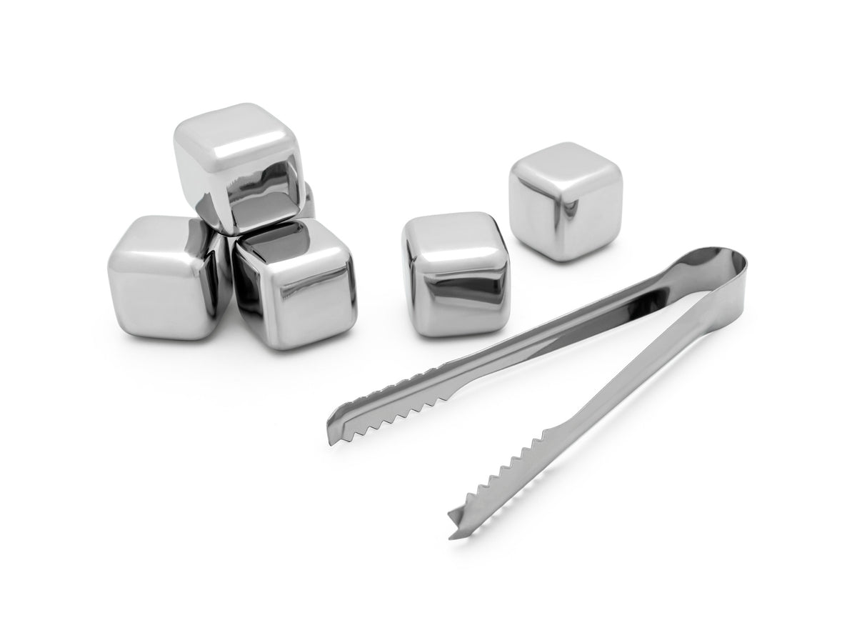 Set of 6 Ice Cubes with Tongs, Leopold Wine &amp; Bar, Meyhui