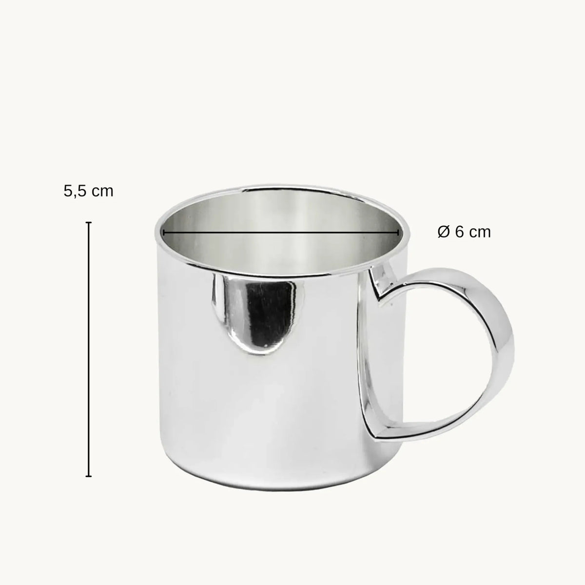 Mug Métal Argenté, Edzard