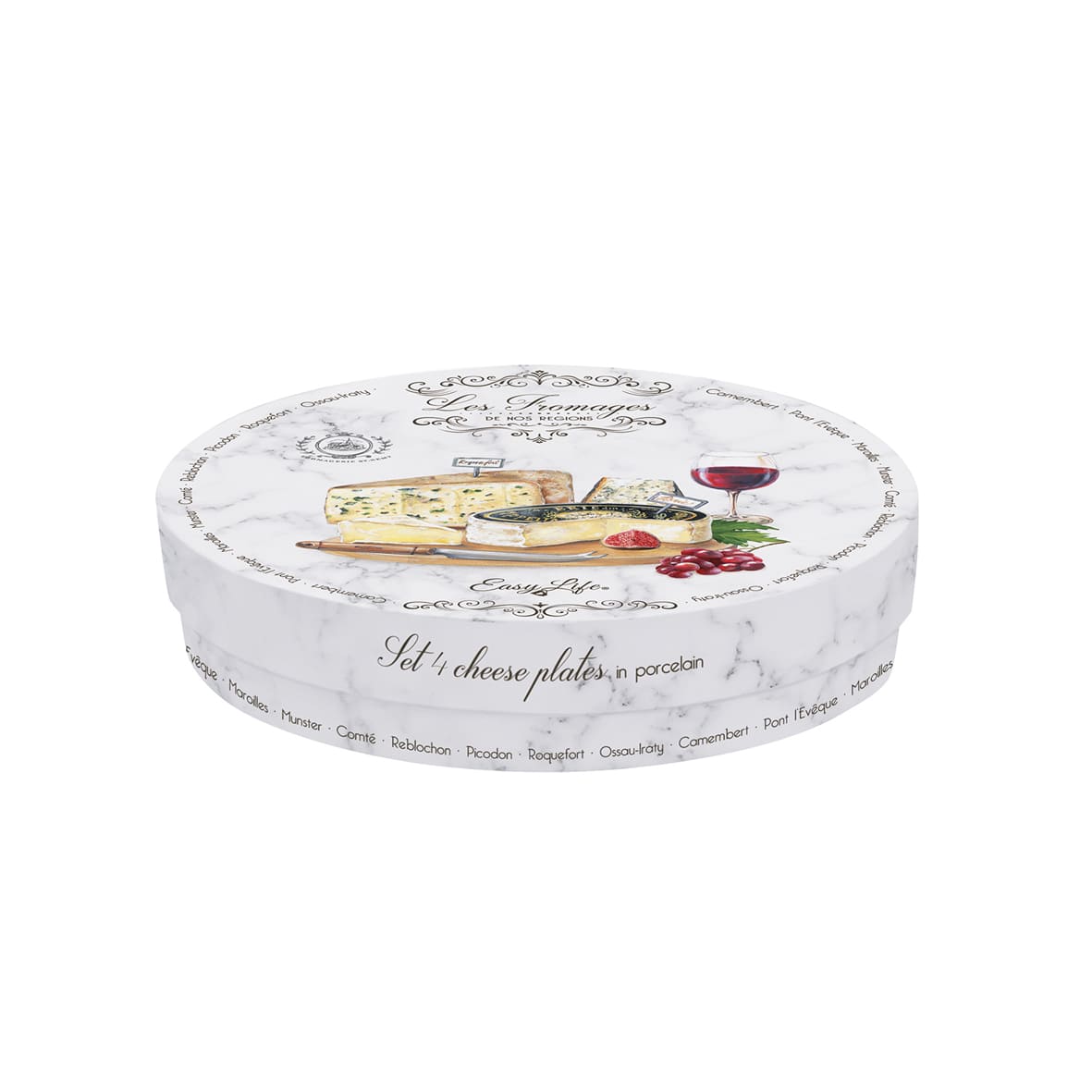 Assiette à Fromage set de 4 Les Fromages