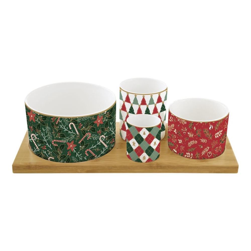 Set Apéritif 4 Bols Fancy Christmas