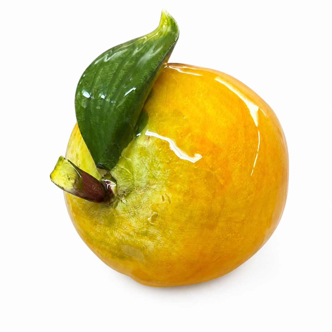 Orange Céramique italienne 6-7 cm – Décoration artisanale
