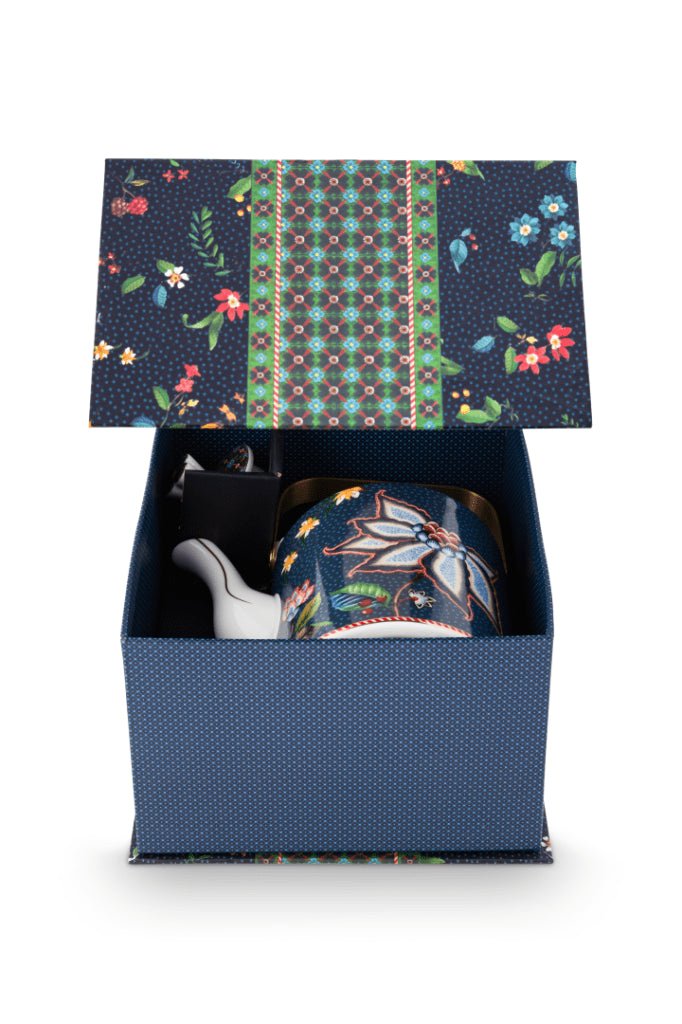 Théière Orientale Baies Bleues coffret cadeau, Pip Studio