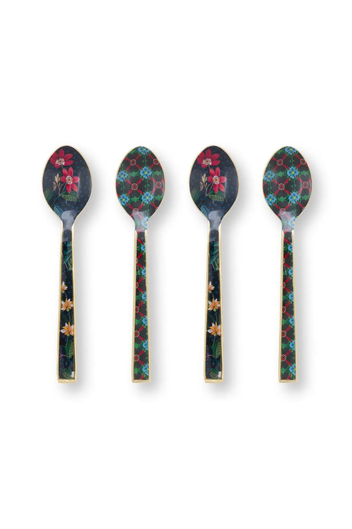 Cuillères émaillées, set de 4, Berry Blues, Pip Studio