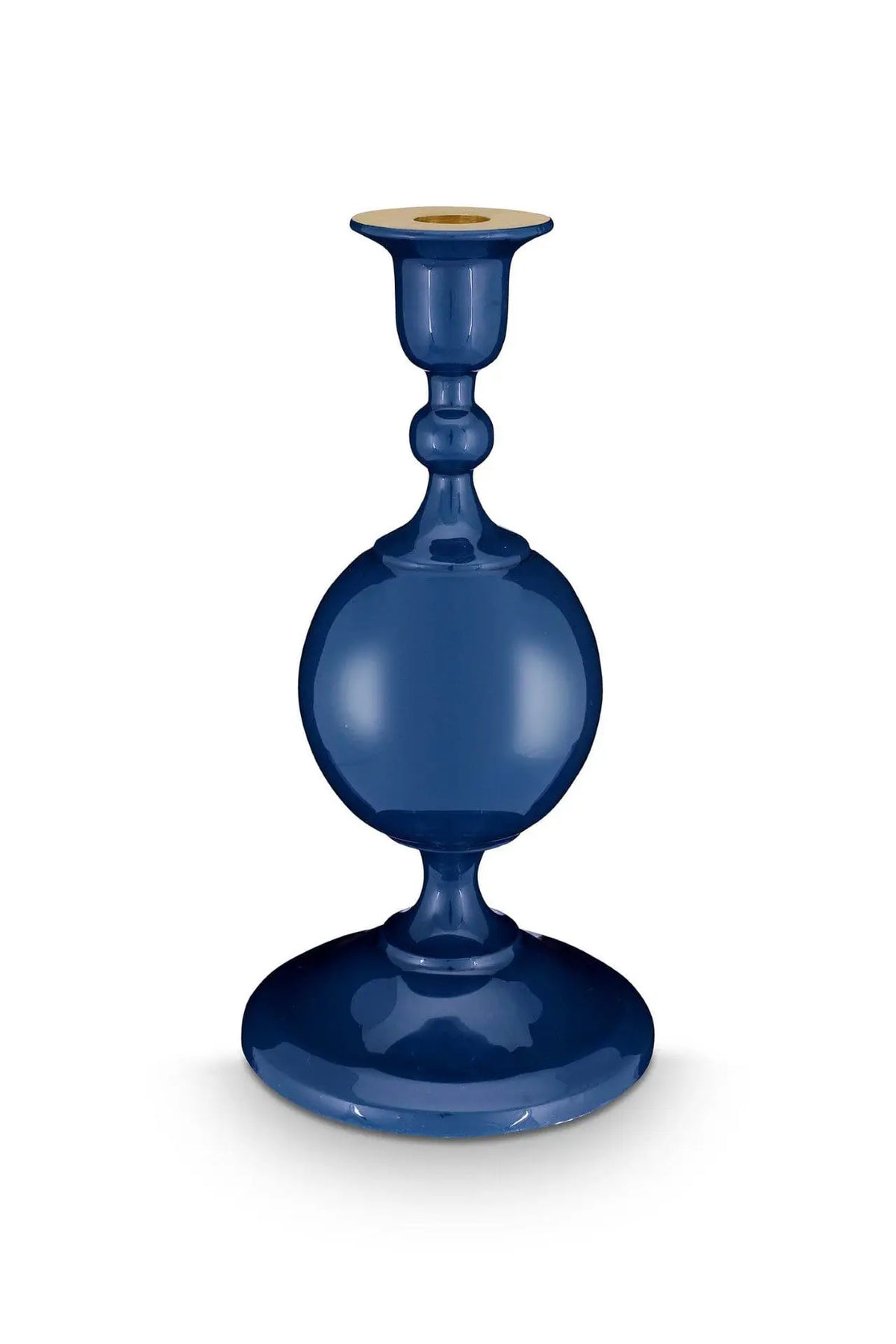 Bougeoir sphérique en métal 24cm, Bleu Marine, Pip Studio