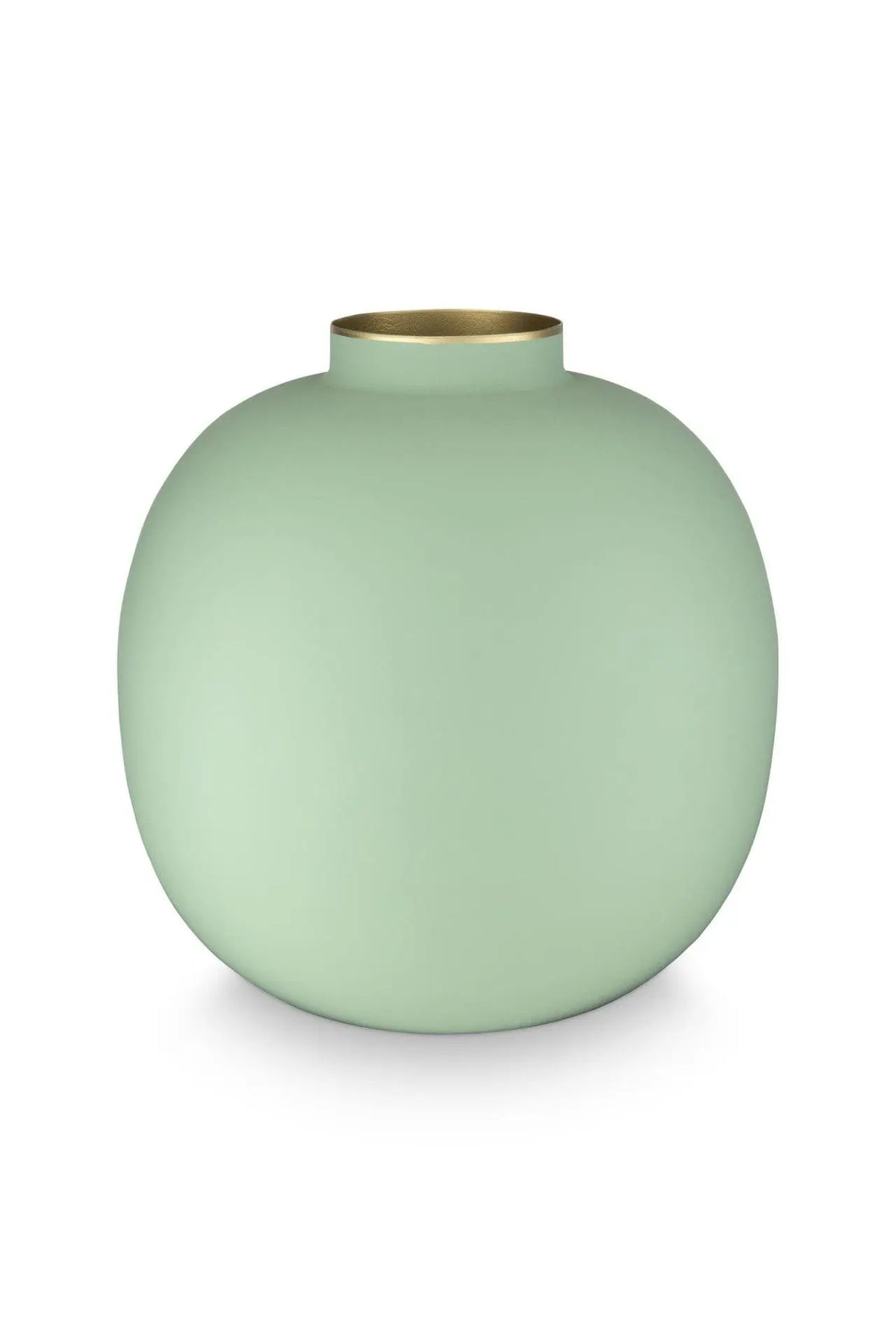 Vase 23cm, Metal Matt Bright Green