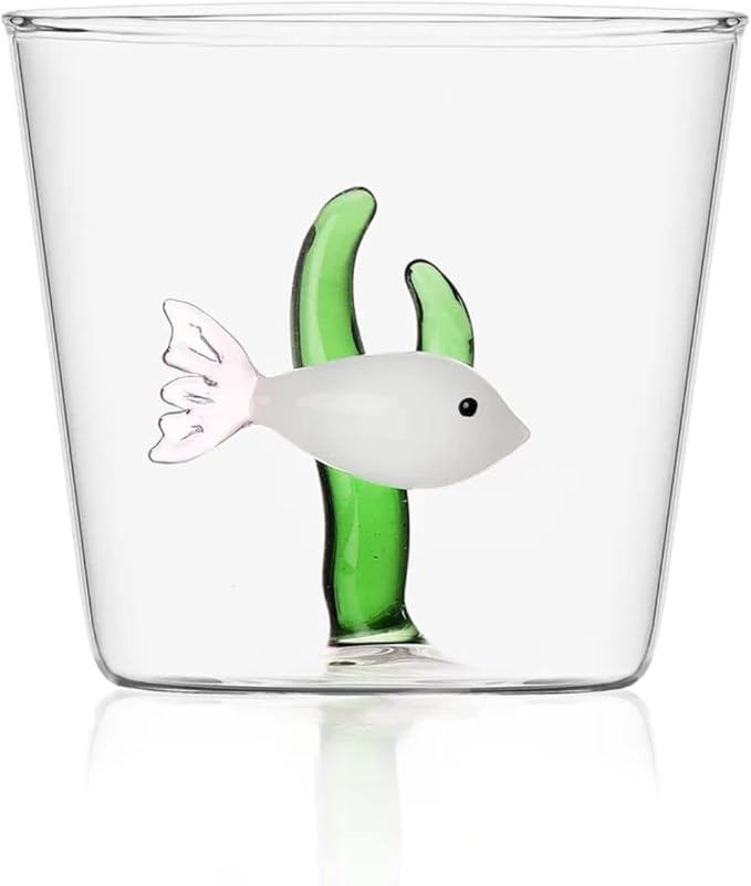 Gobelet White Fish Green Seaweed, Marine Garden, ICHENDORF