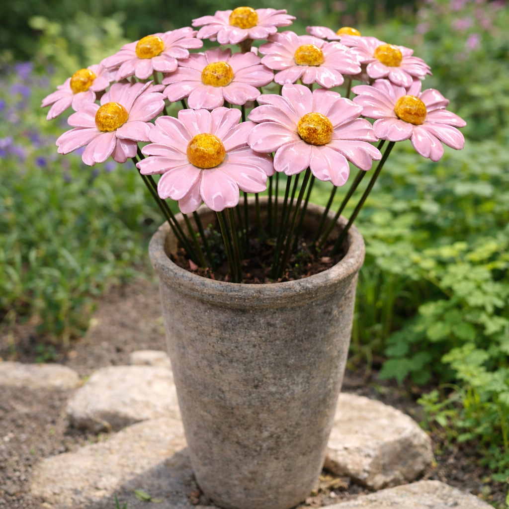 Marguerite Céramique 6–7 cm – Capodimonte: Verde Chiaro
