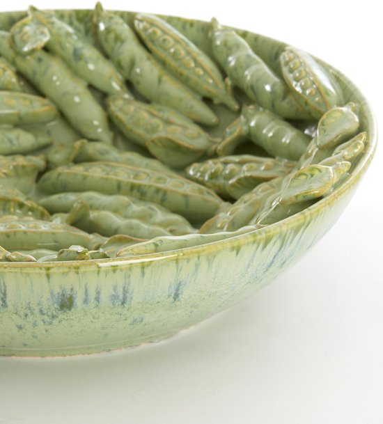 Plat Ø43x12 cm FABA céramique vert menthe, Light & Living
