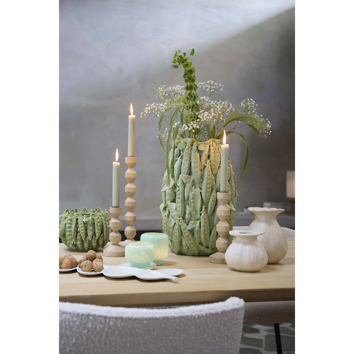 Vase déco Ø21x31 cm FABA céramique vert menthe, Light & Living