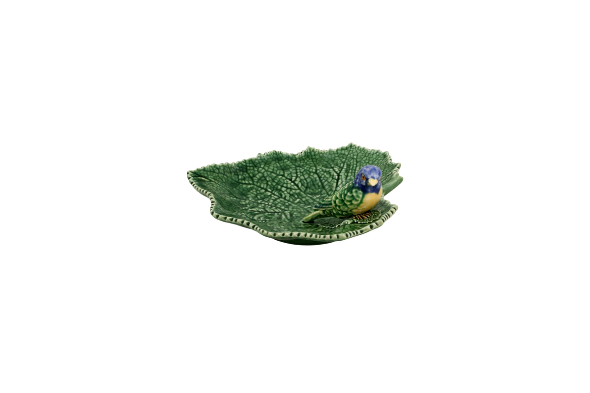 Feuille Cineraire avec Oiseau,  Bordallo Pinheiro