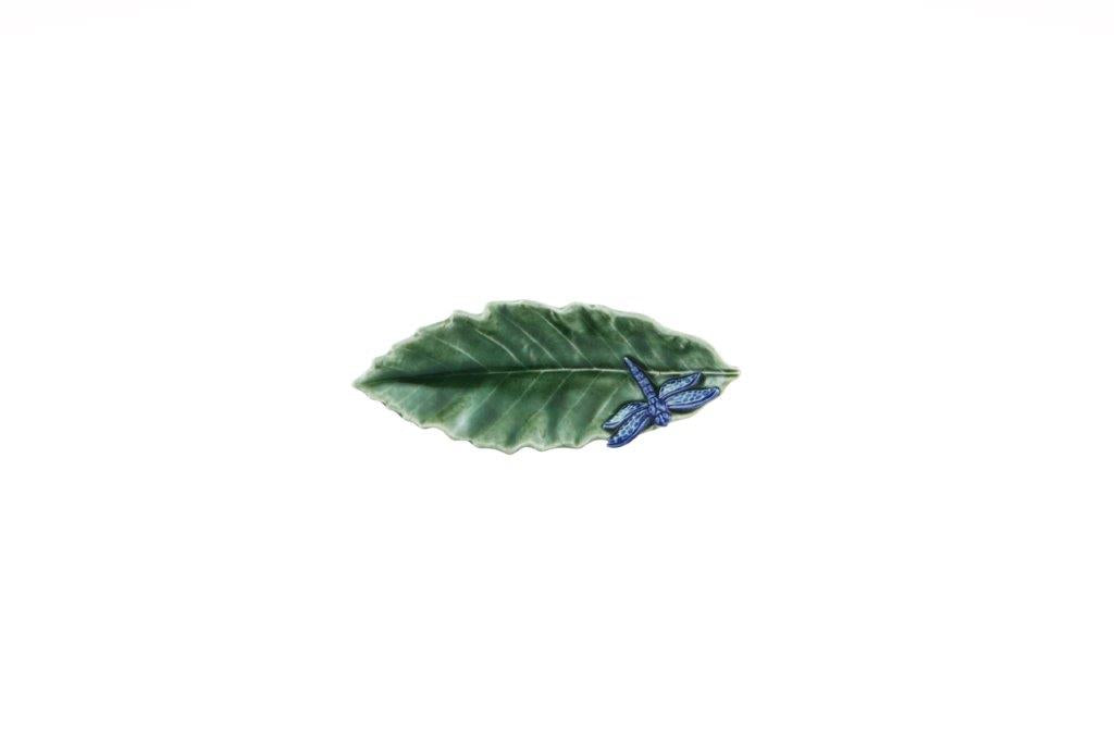 Feuilles Châtaignier avec libellule, Bordalo Pinheiro