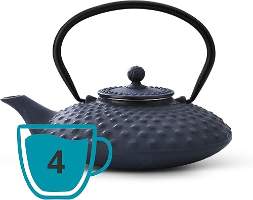 Théière en fonte 1,25l bleu, Xilin, Bredemeijr