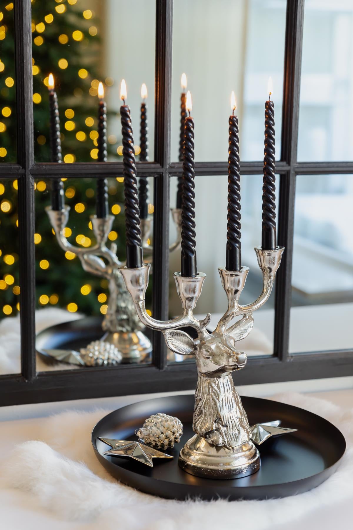 Chandelier Cerf 4 Lumières23.5 cm Kitu, Edzard