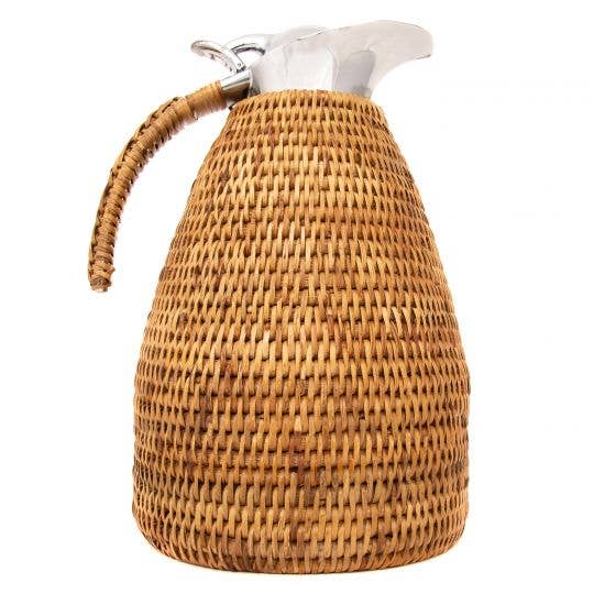 Carafe isotherme en acier inoxydable 1,5L Rattan: Marron Miel