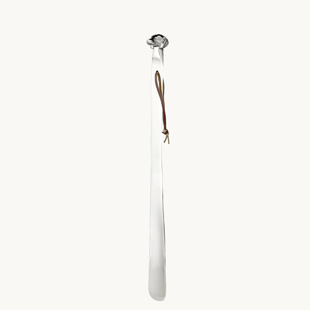 Chausse-pied Bello, L 51 cm, nickelé, poli brillant, bracelet en cuir véritable