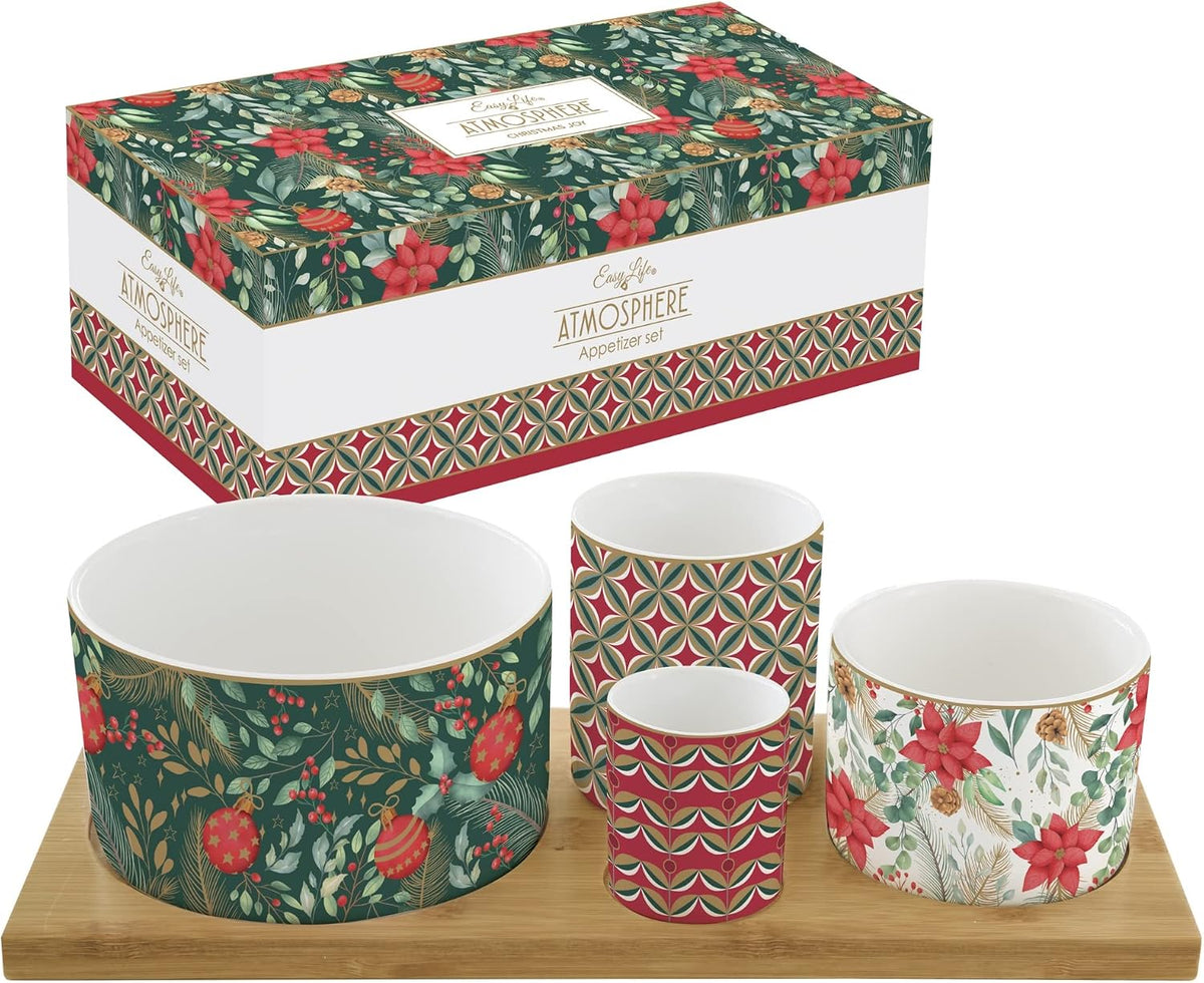 Set de 4 coupelles, Christmas Joy