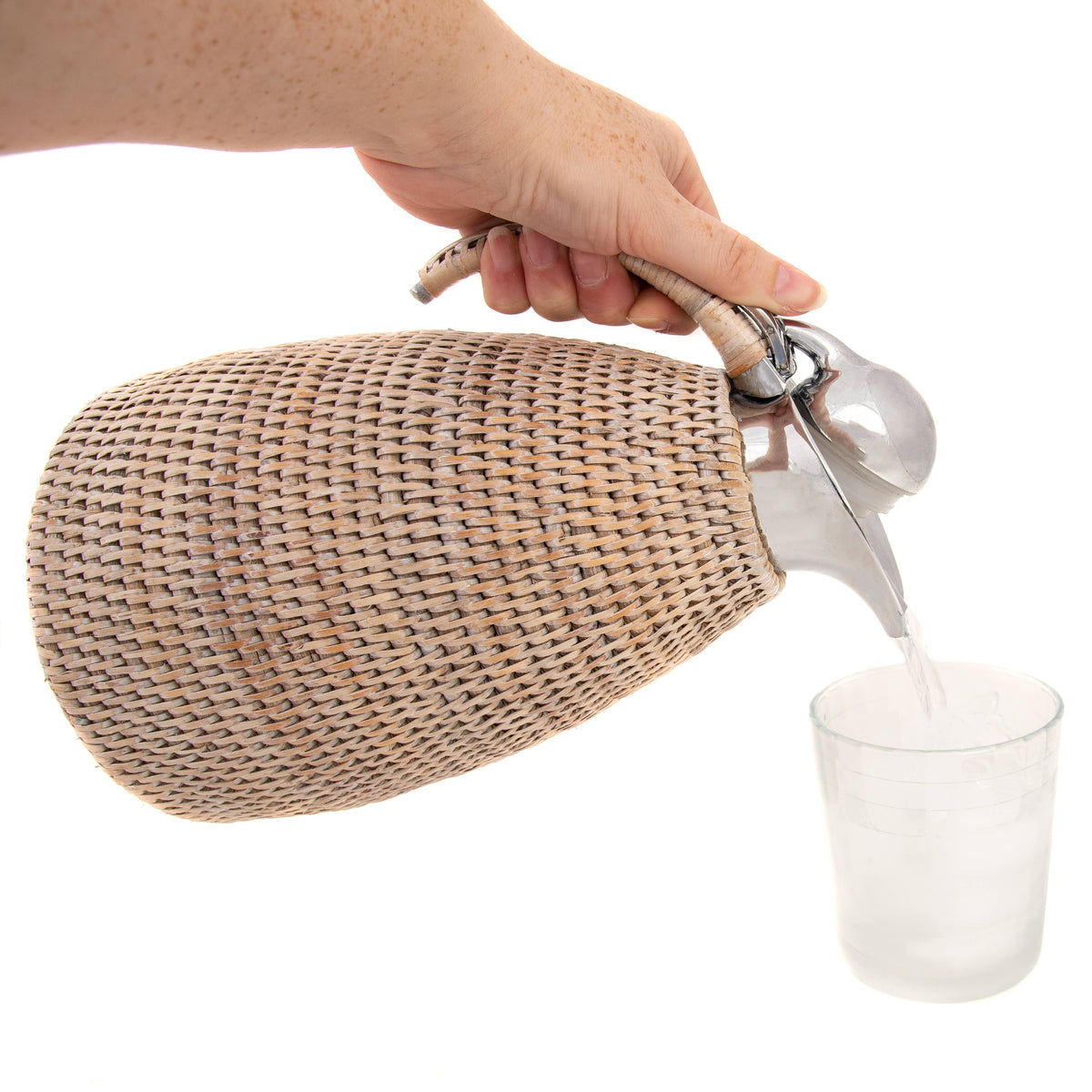 Carafe isotherme en acier inoxydable 1,5L Rattan: Marron Miel