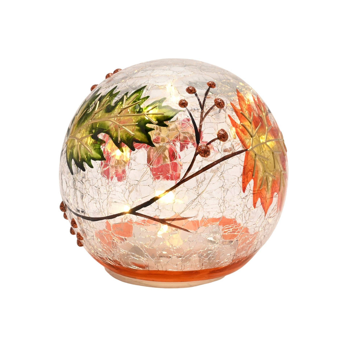 Boule lumineuse à LED Feuille d'automne Country Living