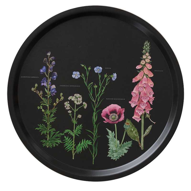 Plateau de service Ø38 cm Jardin monastique