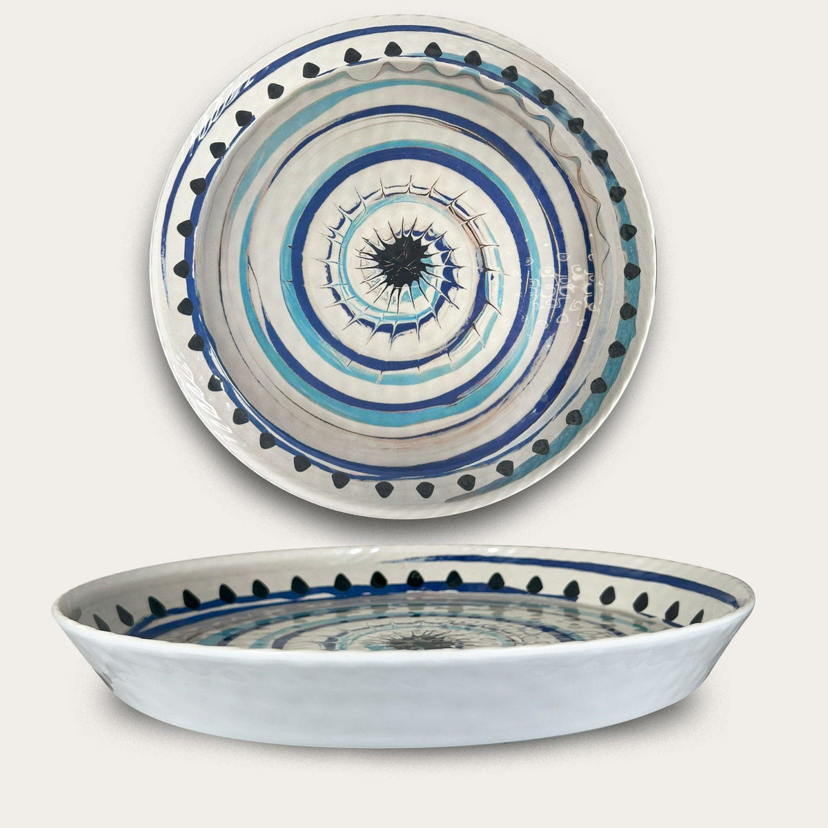 Plat Rond Creux 35 x 4 cm Apulia Spirale, Arca